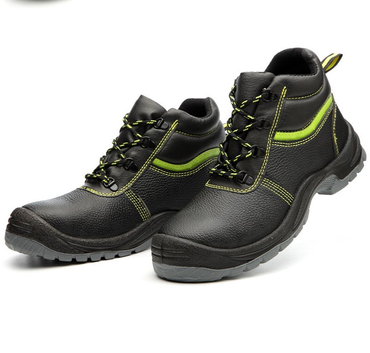 CE S3 Embossed Leather Work Shoes Anti-Slip Safety Boots Waterproof Steel Toe Working Safety Shoes 