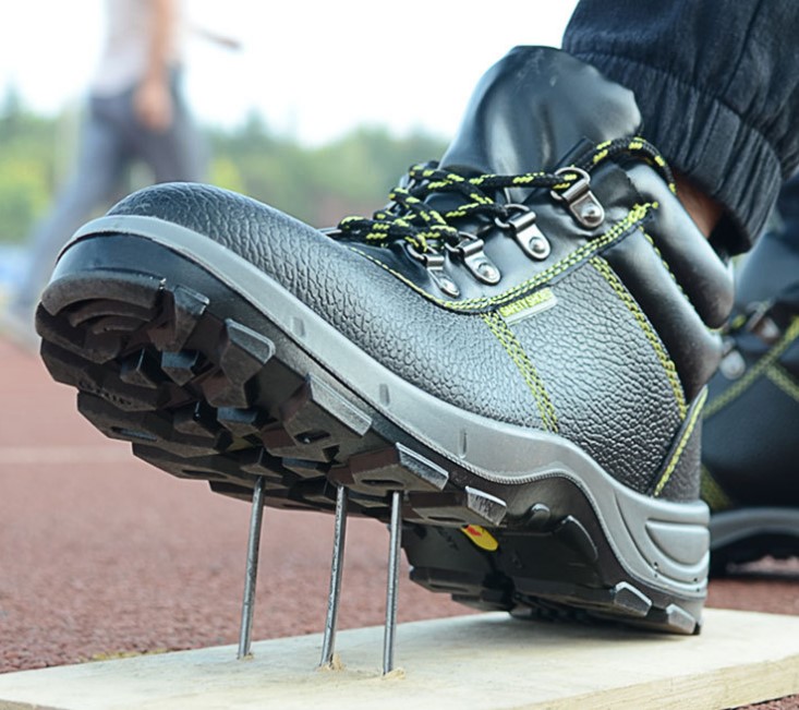 Men's work footwear steel toe safety shoes for construction